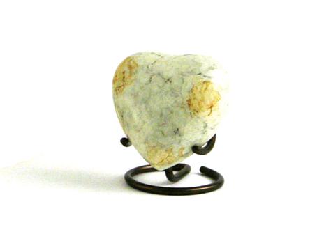Glenwood White Marble - Heart Keepsake